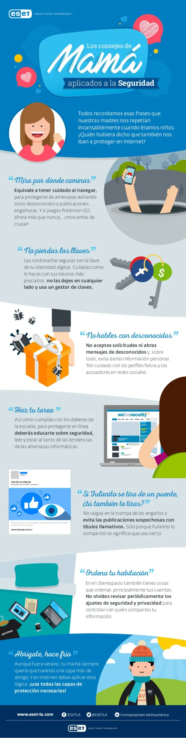 seguridad en internet las frases de mamá