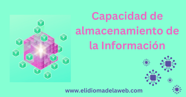Capacidad de almacenamiento de la información