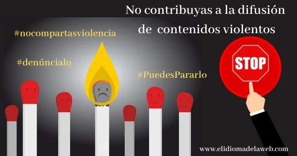 Denuncia el contenido violento, no lo compartas Canal Prioritario Para Denunciar La Difusion De Contenido Sensible