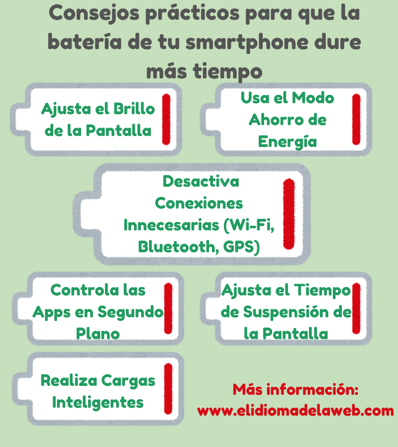 consejos prácticos para que la batería de tu smartphone dure más tiempo