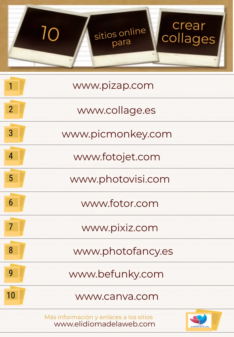 10 Páginas para hacer collages