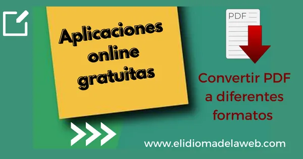 Convertir PDF a diferentes formatos