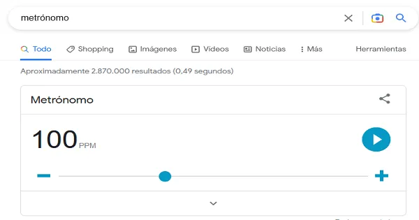 metrónomo de Google