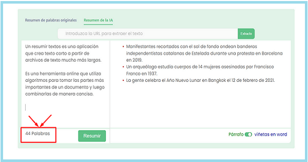 Resumidor de Textos para Marketing Digital Contador De Palabras 1