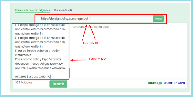 Resumidor de Textos para Marketing Digital Resumen Palabras Contenido Internet
