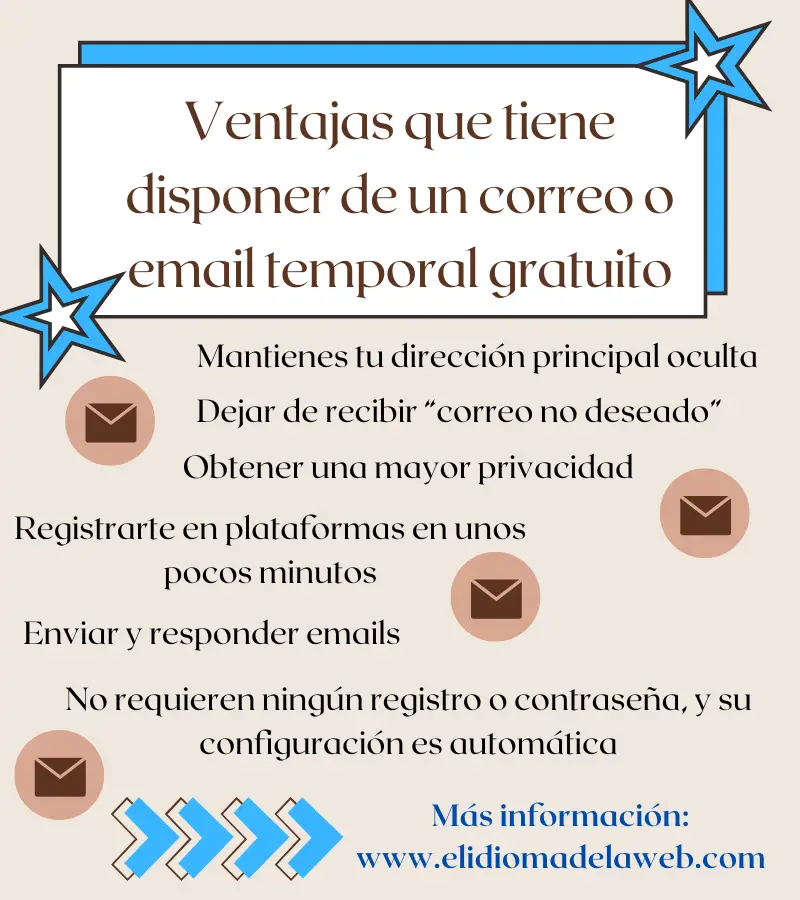 ventajas tiene disponer de un correo o email temporal gratuito