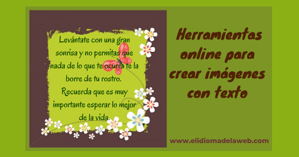 Crear imágenes con texto en linea