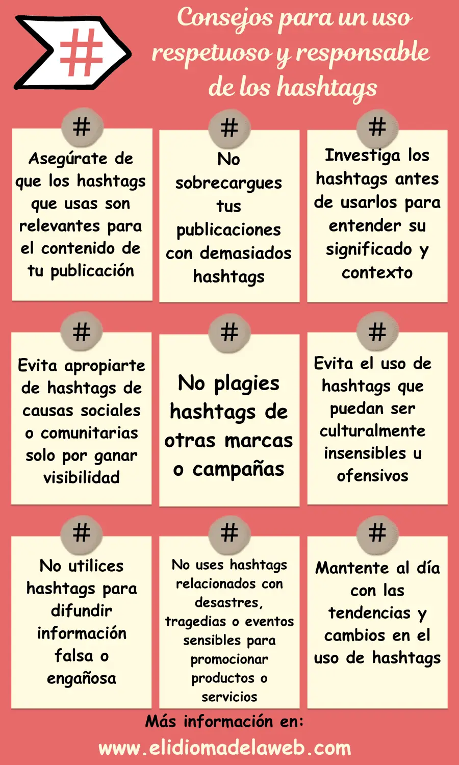 consejos para un uso respetuoso y responsable de los hashtags