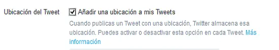 geolocalizar twitter